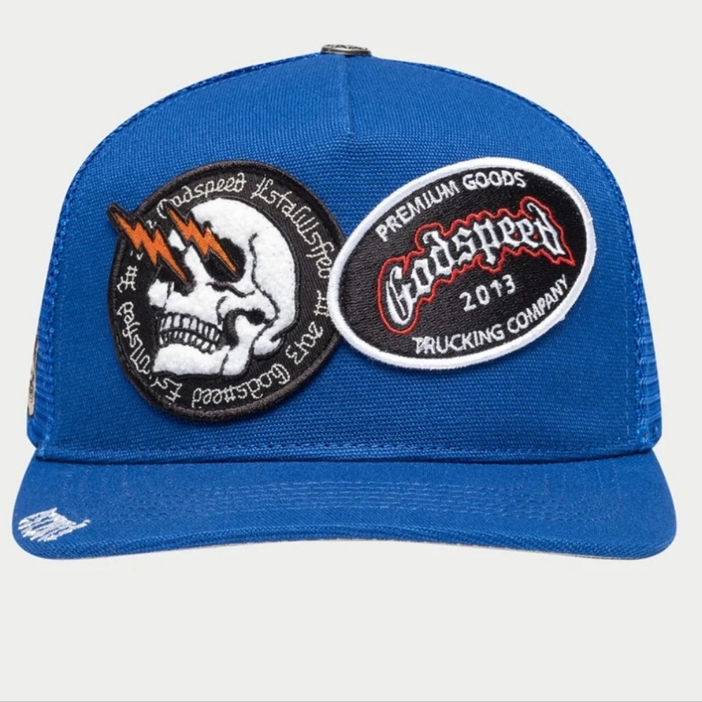 Godspeed Blue Dual Patch Cap - image 1